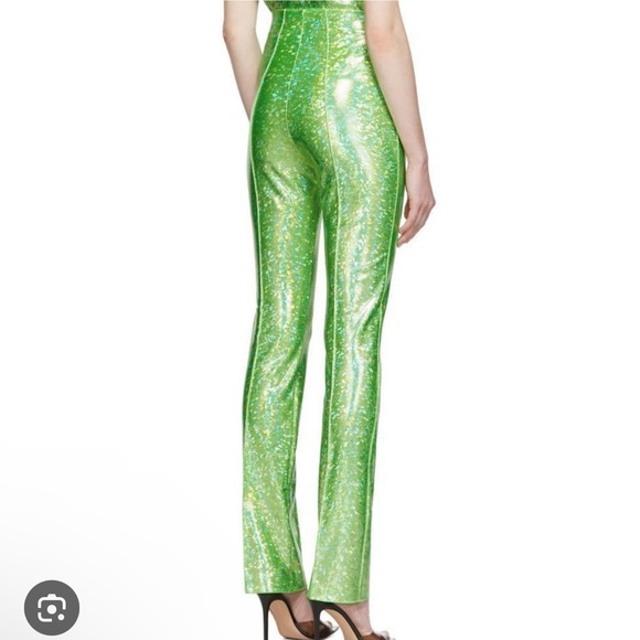 Saks Potts Lime Shimmer Pants - Picture 1 of 6